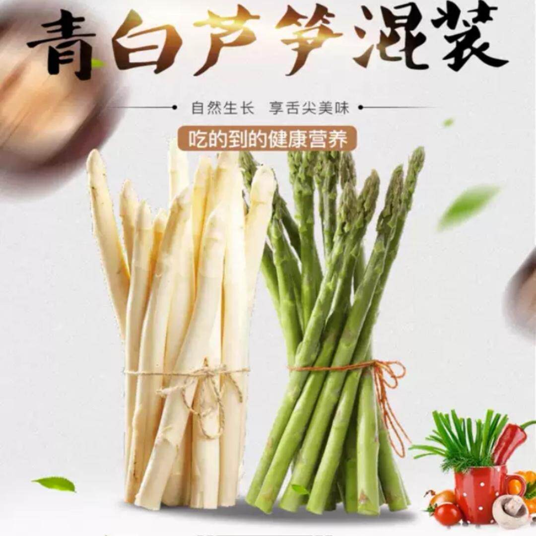 白芦笋青芦笋组合装新鲜山东曹县特产农家自种龙须菜现采现发包邮