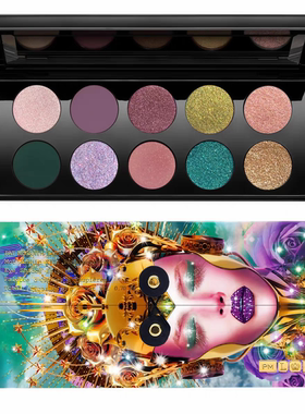 美代 Pat McGrath 十色眼影盘12代 新品 黑壳/ 限量紫壳
