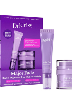 现货 Dr. Idriss  Major Fade Dark Spot Starter Kit套装15mlx2
