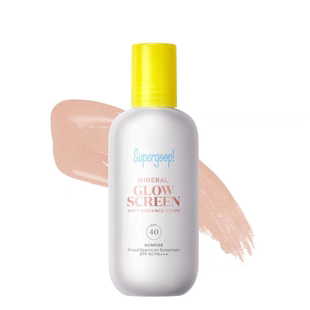 海淘Supergoop矿物防晒乳液Spf40光泽Glowscreen防晒霜妆前隔离霜