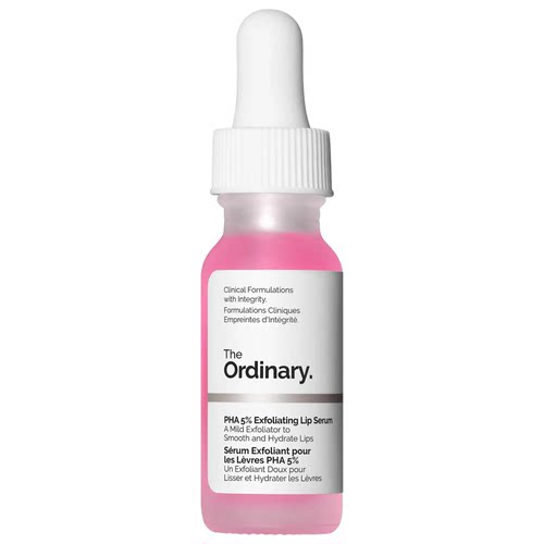 现货 新款The Ordinary 5%PHA唇部精华15ml保湿滋润去角质唇膏