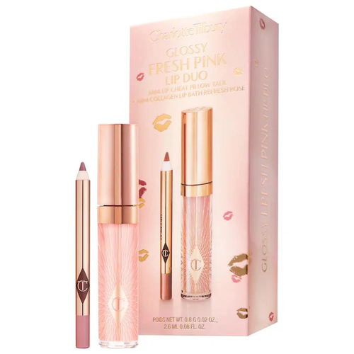 现货 Charlotte Tilbury/CT  迷你唇线笔+唇釉套装pillow talk