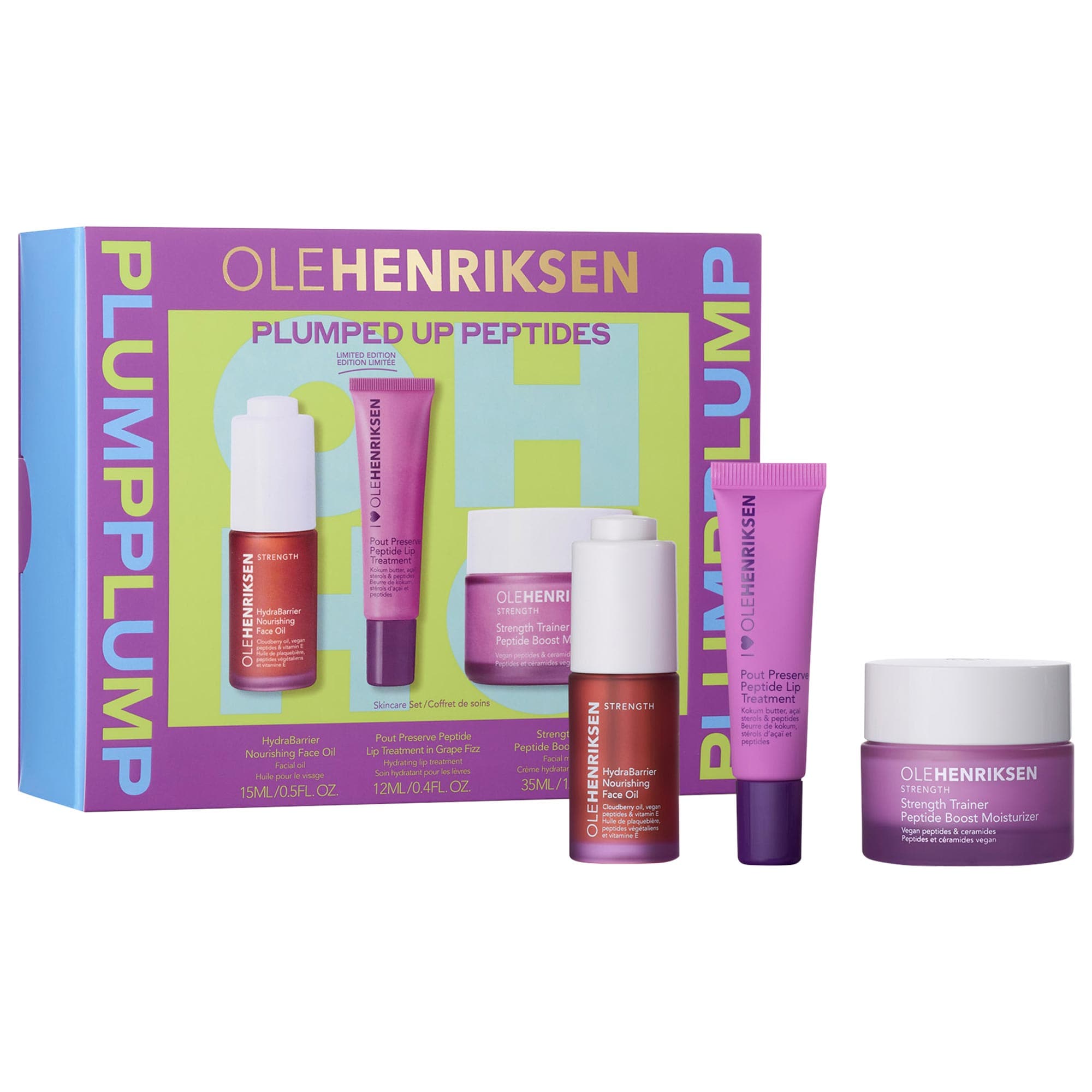 海淘OLEHENRIKSEN Plumped Up Peptides Skincare Set超值套装