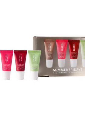 海淘 Summer Friday滋润唇蜜Lip balm黄油唇膏圣诞套装5ml*4支
