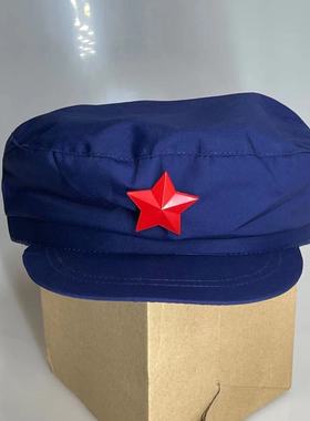 正品65式海军帽子老式海蓝色六五式军绿色解放帽蓝色对越纪念帽