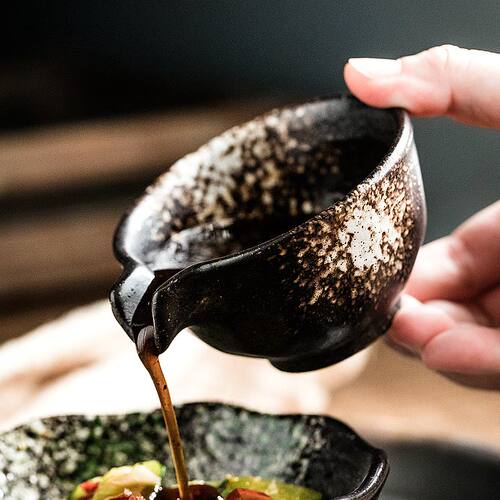 复古牛排淋汁碗蘸料碟个性调料碟