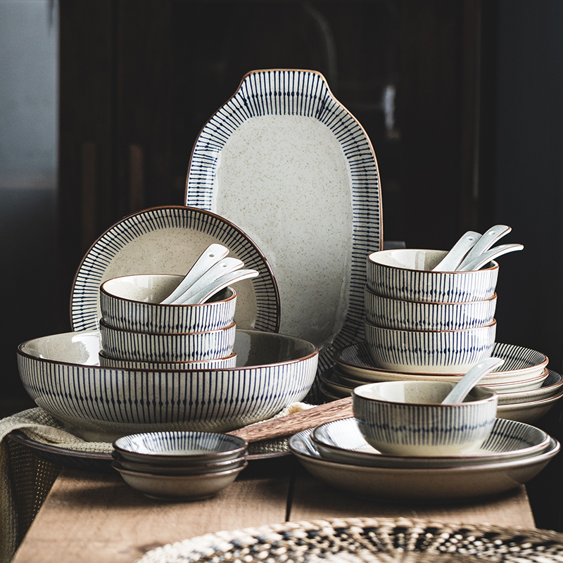 碗盘餐具套装轻奢高级感碗碟盘子