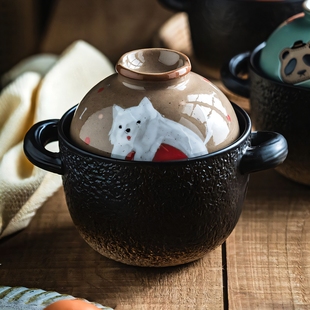 燃气灶专用明火陶瓷砂锅迷你汤锅煲仔饭砂锅煲汤一人食小炖锅家用