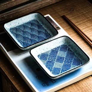 5寸小菜碟陶瓷四方小盘子碟子精致餐盘寿司点心盘日式 小吃碟餐具