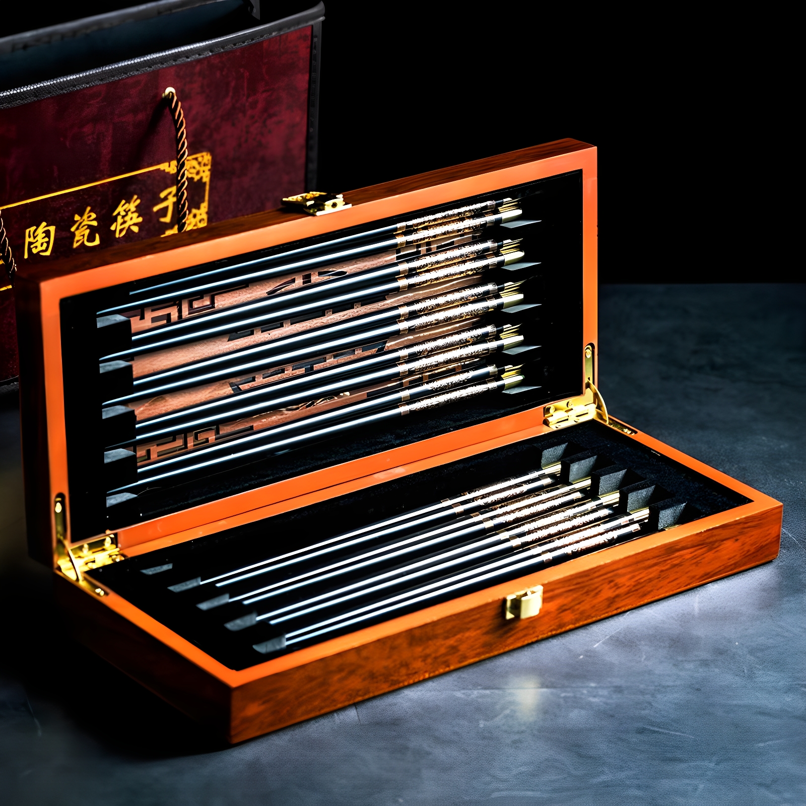 骨瓷筷送礼领导高档实用礼盒包装