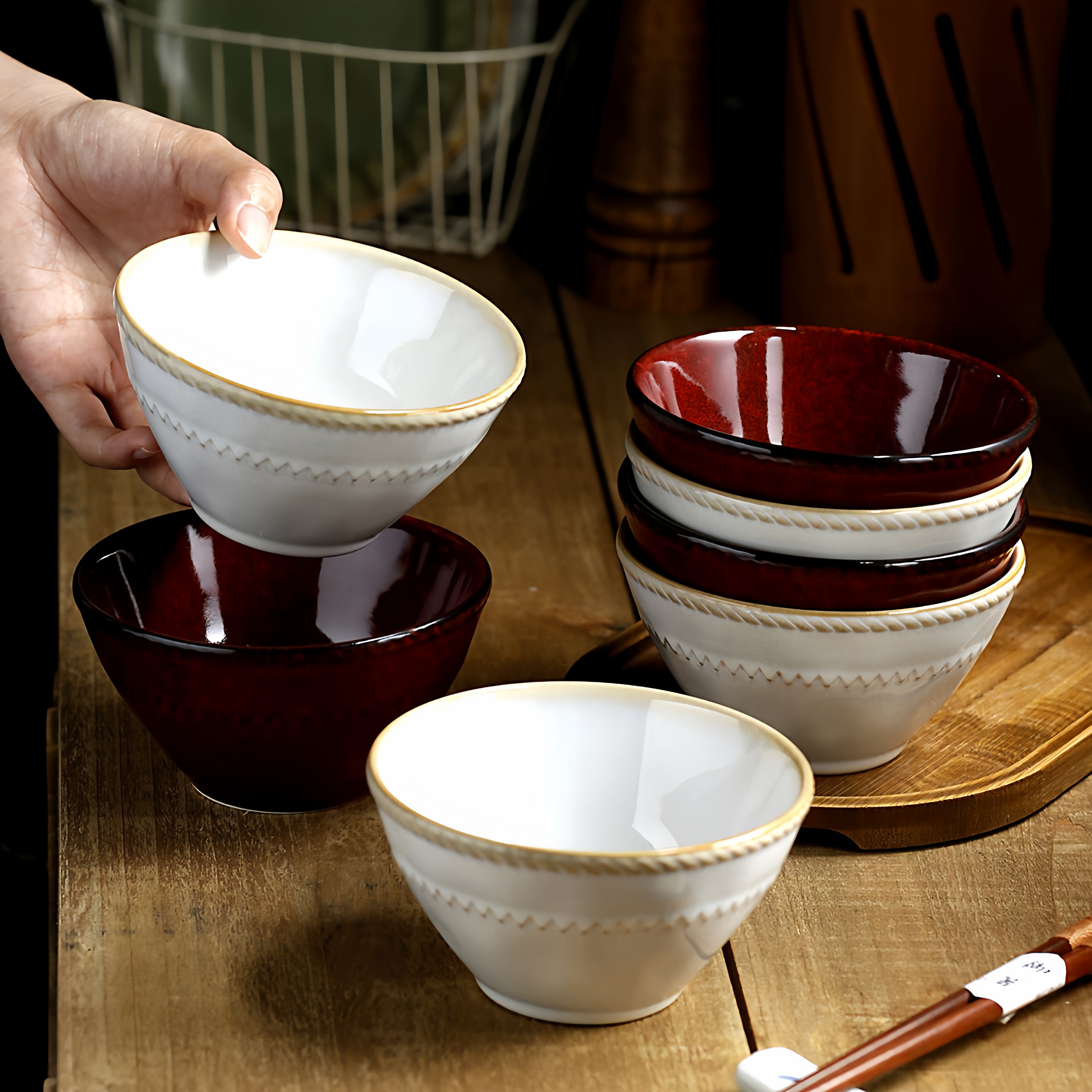 高端个人专用碗好看漂亮吃饭的碗