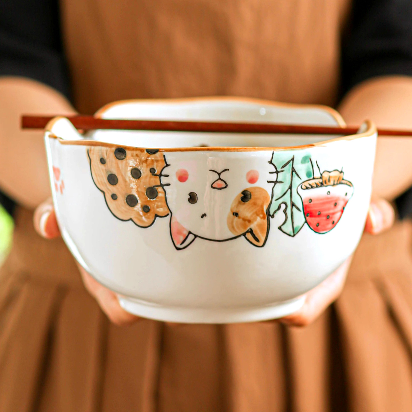 家用2025新款水果沙拉碗7寸面碗