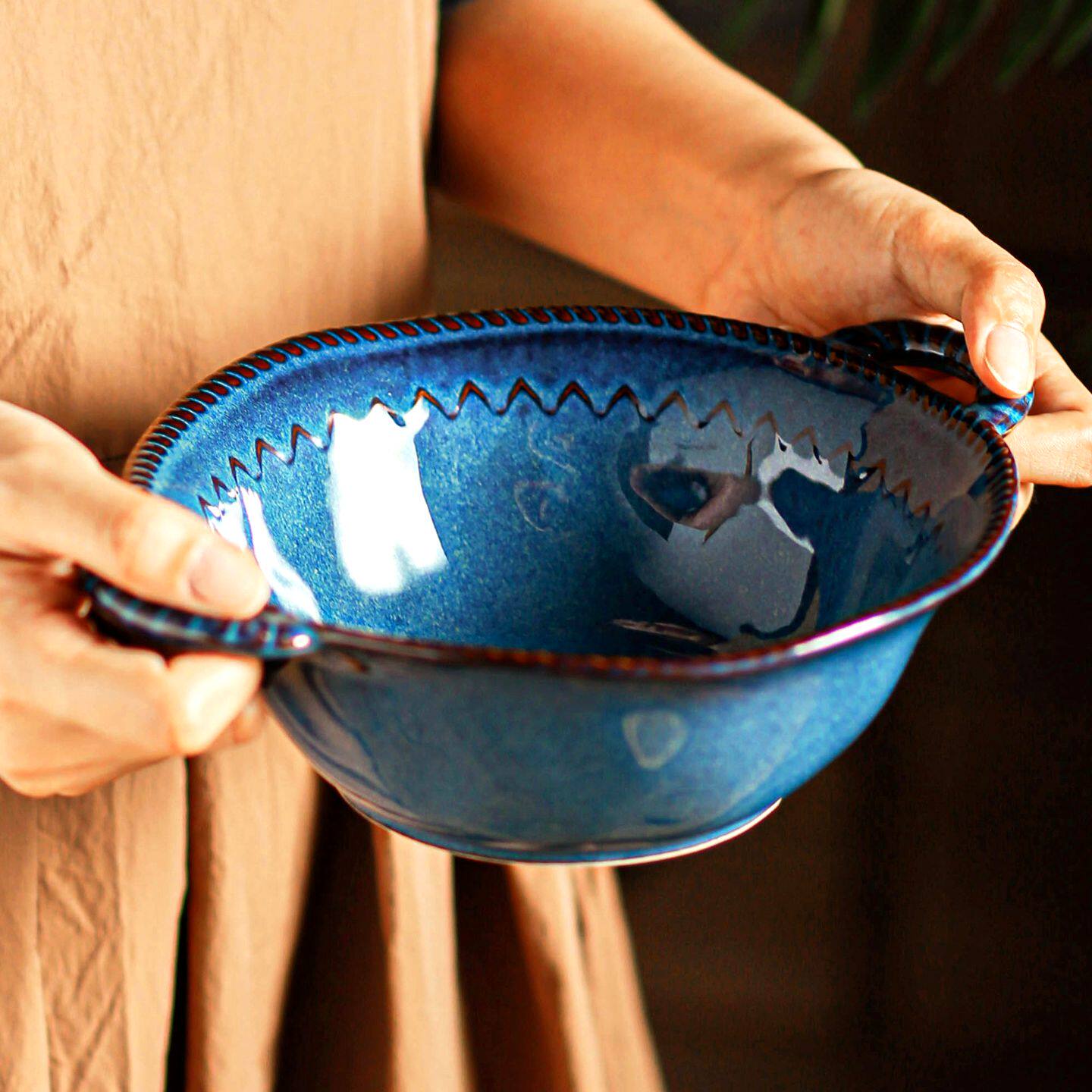 双耳汤碗家用2025新款早餐碗螺蛳粉碗面碗饭碗陶瓷大碗漂亮碗餐具