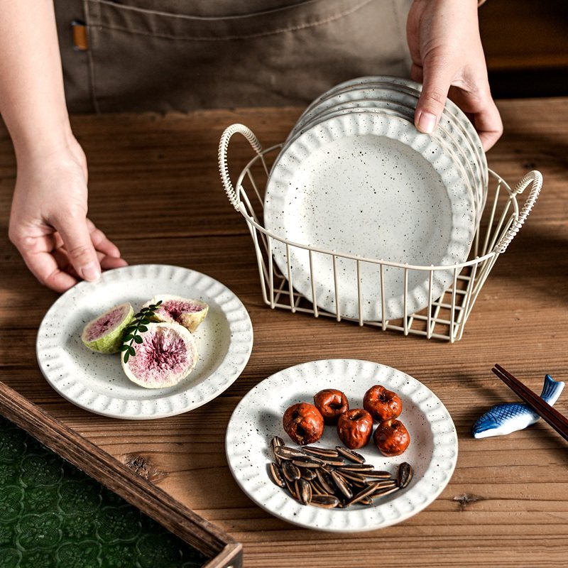 茶点小碟子精致下午茶点心碟高级餐盘蛋糕甜品盘粗陶餐具白色盘子,餐饮具,碟,淘宝优惠券,粉丝福利购,淘宝优惠卷