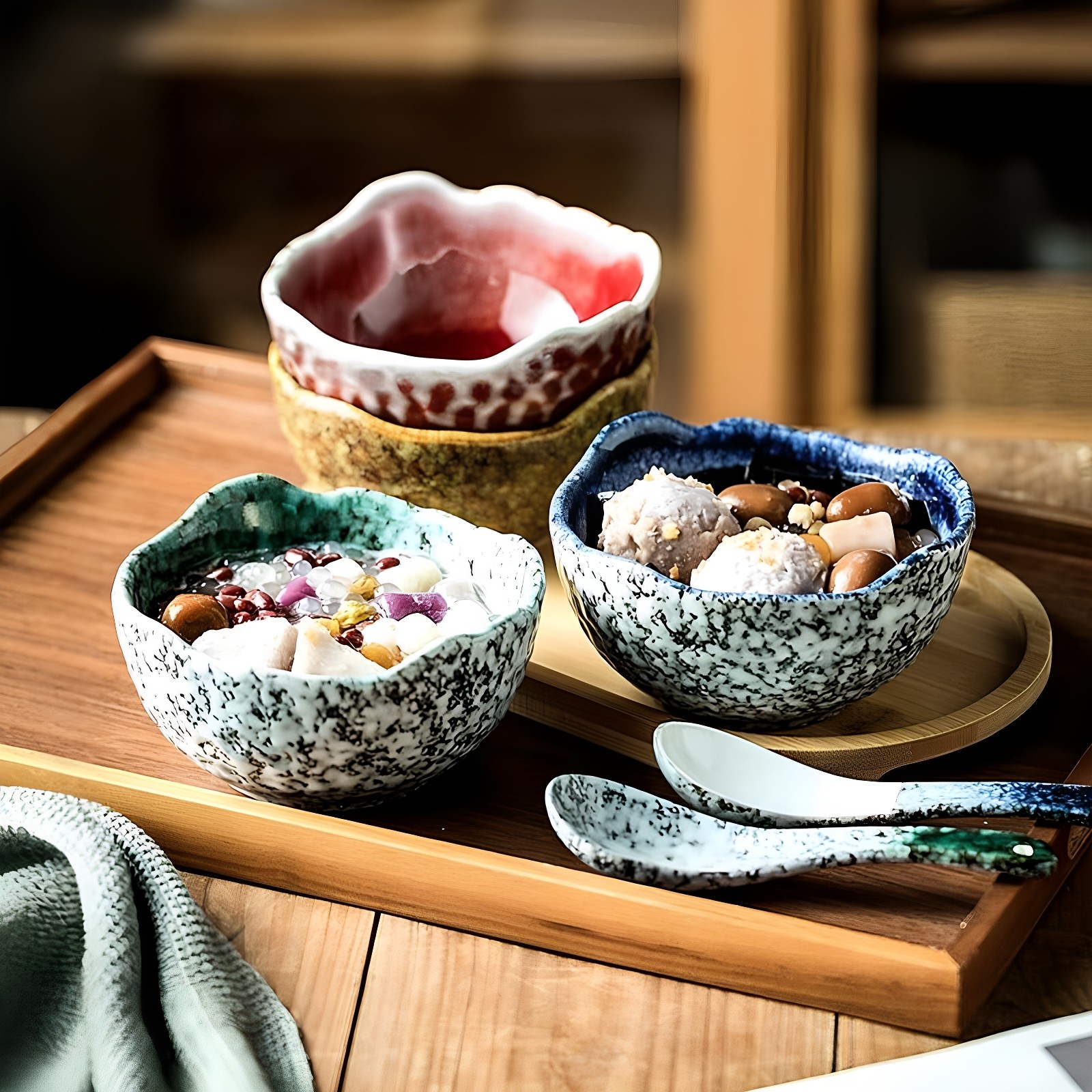 特别好看的甜品碗酸奶碗带勺糖水碗高颜值一人一个专用碗漂亮的碗,节庆用品/礼品,喜碗/敬茶杯,淘宝优惠券,粉丝福利购,淘宝优惠卷