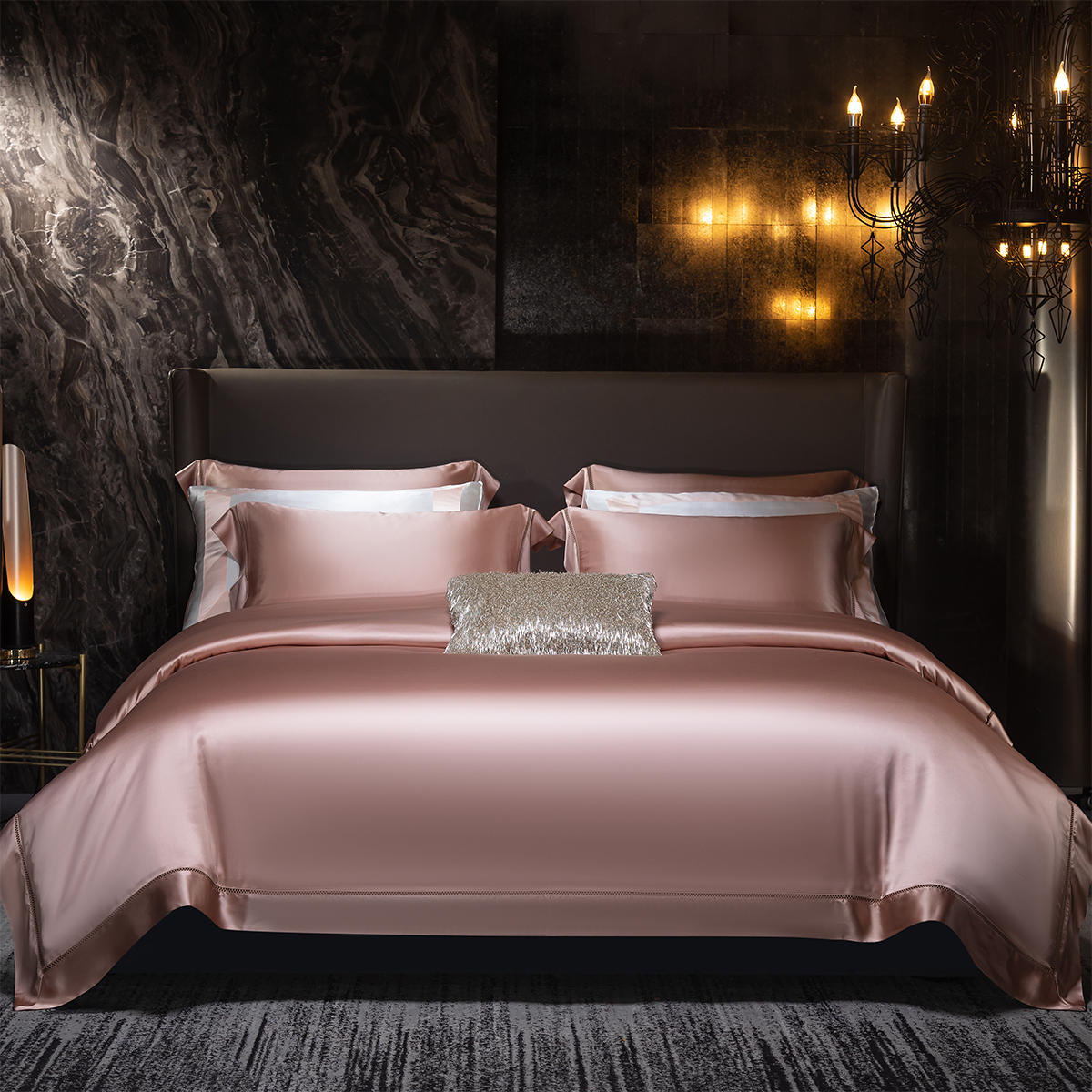 高级感140支真丝棉裸睡四件套