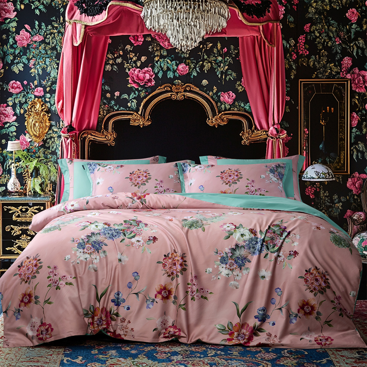 法式民族风140支长绒棉四件套