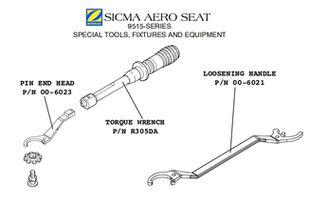 AERO FRONT STUD TORQUE ZODIAC SEAT 5312 SICMA KIT