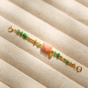 芷铃新中式国风项链延长链手链加长链多宝双扣头毛衣链diy配件