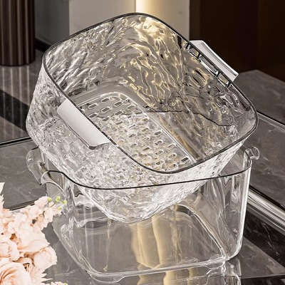 日本进口厨房洗菜盆加厚耐摔果盘