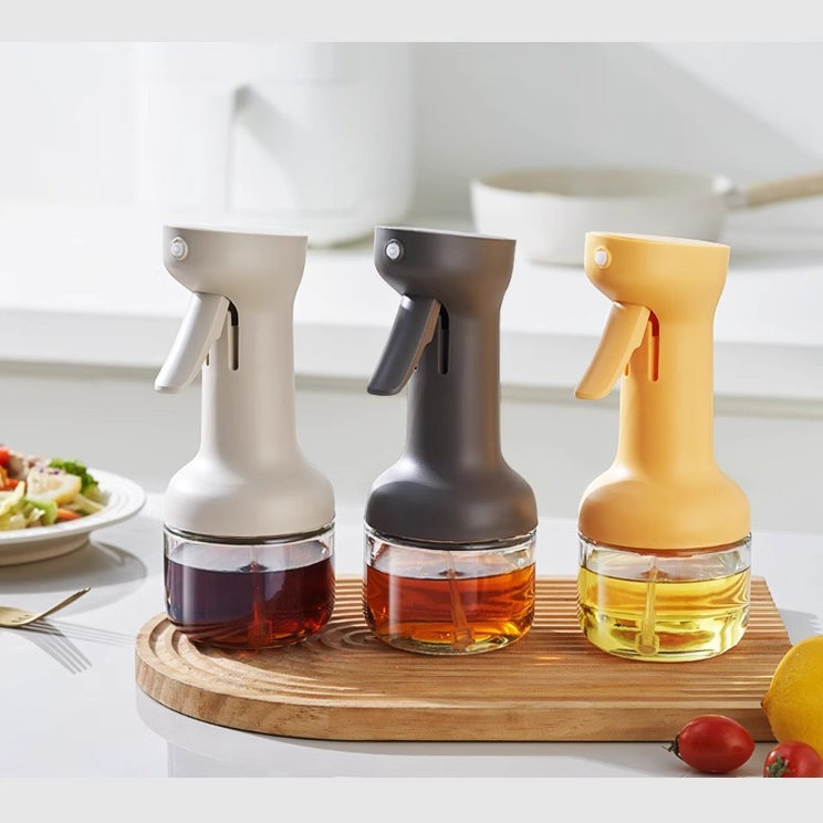 日本进口玻璃油罐喷油壶调料油瓶