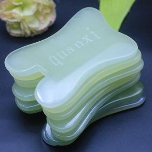 正品张秀琴天然玉石面部脸部眼部美容瘦脸玉板拨筋淋巴岫玉刮痧板