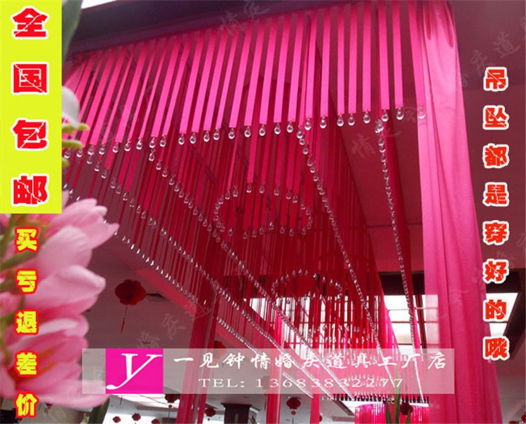 包邮婚庆丝带长廊亭缎带方亭仪式亭许愿亭婚礼圆亭婚庆道具拱门