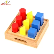 Đồ dùng dạy học Montessori Đồ chơi giáo dục sớm cho trẻ mẫu giáo Đồ chơi giáo dục hình học trụ cột Đồ chơi giáo dục 1-3 tuổi - Đồ chơi giáo dục sớm / robot