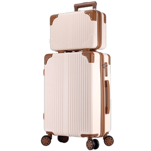 子母箱行李箱小清新皮箱密码拉杆箱学生男女22万向轮旅行箱包韩版