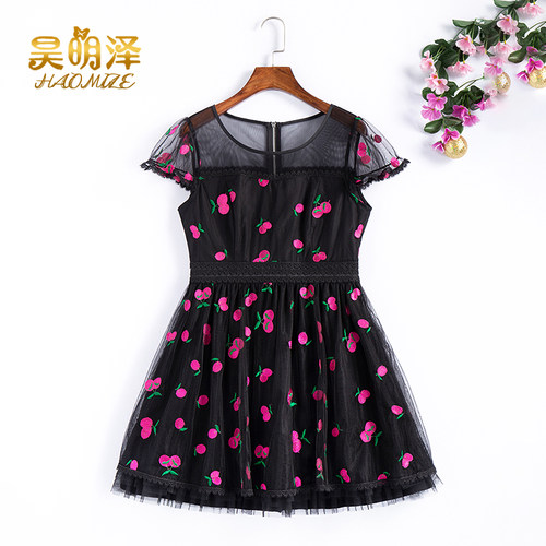 Annabess台湾品牌新款高腰连衣裙