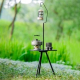 На открытом воздухе лагерь для кемпинга алюминиевый сплав Складные столы с маленькими столами, чтобы поднять черный обеденный стол для моторного чая.