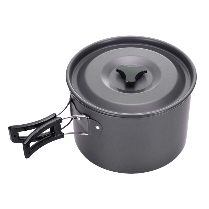 户外野营露营炊具烫锅汤锅野炊套锅野餐便携式烧水煮饭4-5人单锅