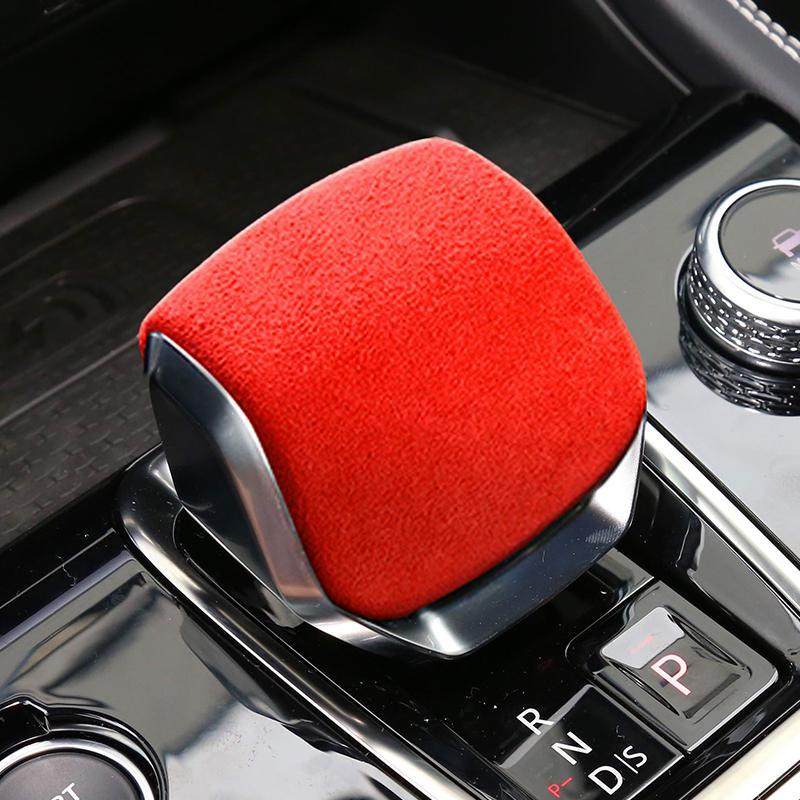 适配22款捷豹xfl fpace车内饰档把套中控排挡杆盖改装翻毛皮装饰