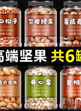 年货坚果组合3斤混合干果零食散装炒货称斤礼包礼盒夏威夷果
