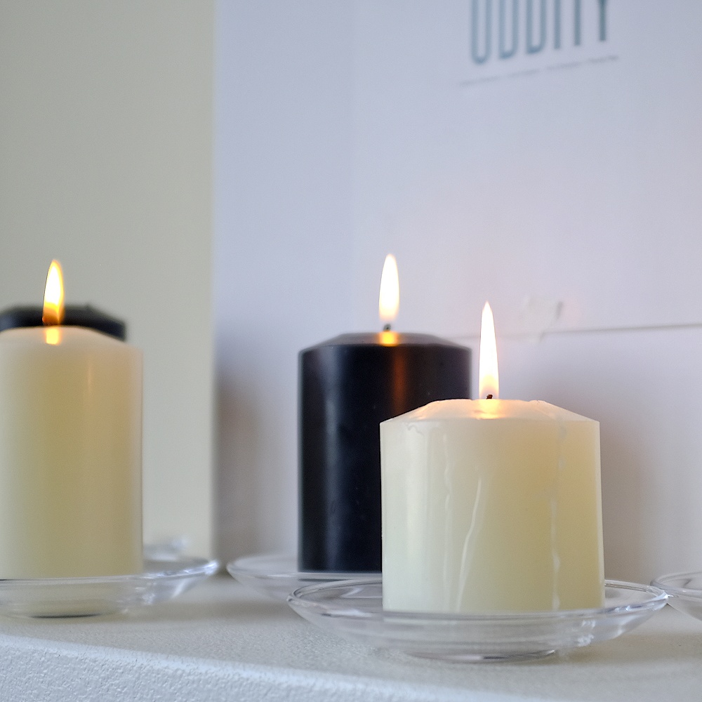 尖顶圆柱蜡烛教堂环保生日茶烛