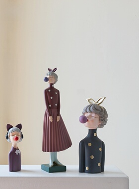 泡泡女孩梦之蝴蝶结摆件