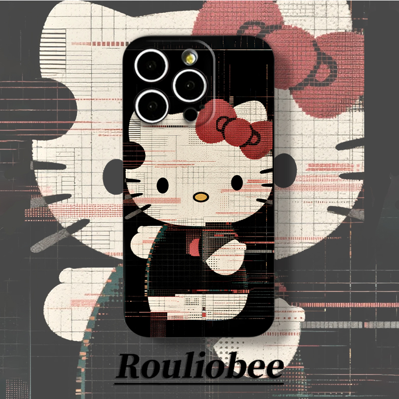 故障艺术kitty适用苹果16promax手机壳16pro华为mate70新款pura80菲林壳OPPOReno14/vivos30x200小米15超火套