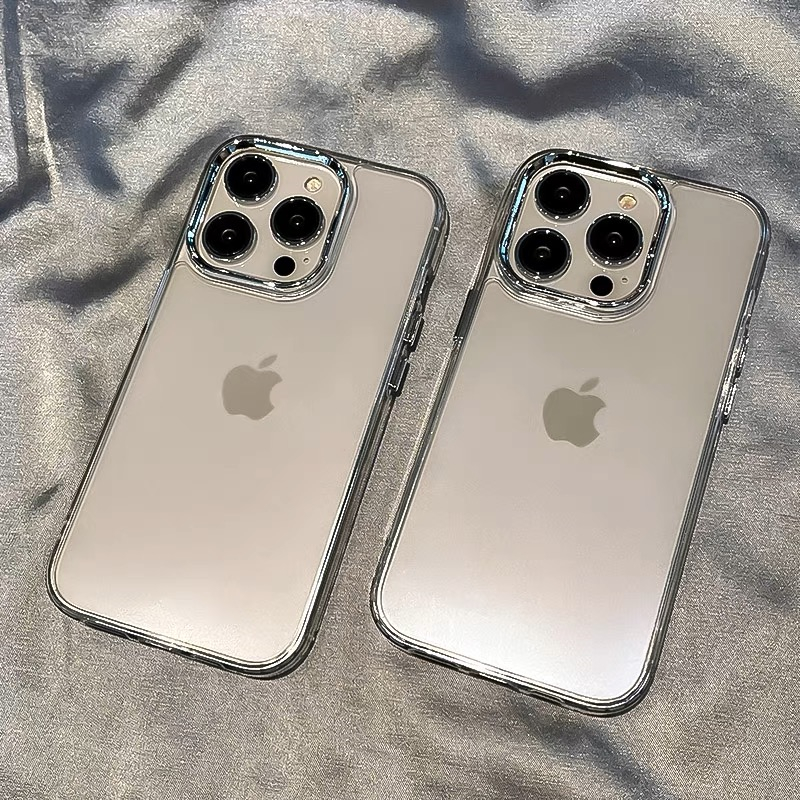轻奢透明适用iPhone16promax手机壳13苹果15pro极简12男11华为p70新款vivox200小米15红米k80荣耀opporeno14