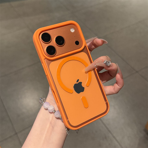 爆款ins星宇橙肤感磁吸壳适用iPhone17Promax苹果16手机壳15plus亚克力透明17Air防摔14ProMax全包13男女12套