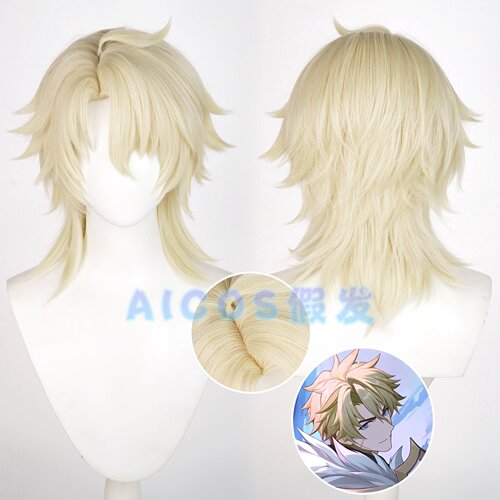 AICOS法尔伽cos假发偏分头皮顶