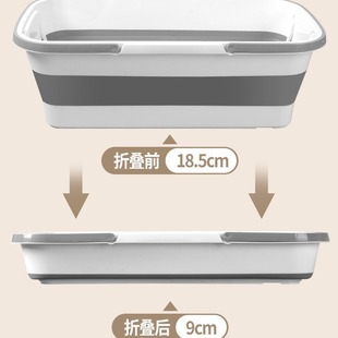 可折叠拖把桶水桶单卖长方形家用洗涮拖布地洗车储水塑料单桶轻便