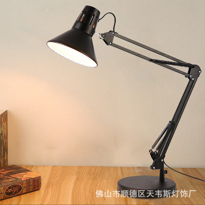 美式铁艺护眼书桌纹身刺
