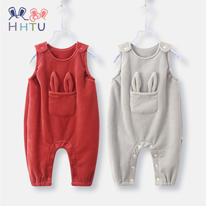 HHTU宝宝加绒背带裤