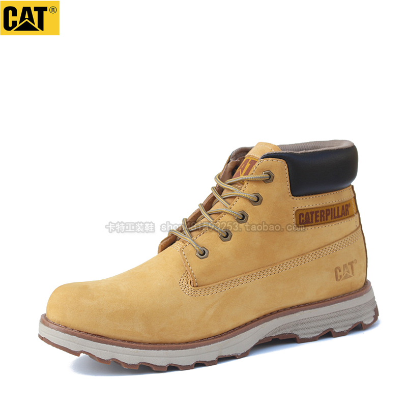 cat美国高帮工装鞋大黄靴