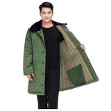 Старомодное демисезонное короткое пальто подходит для мужчин и женщин, зеленая куртка