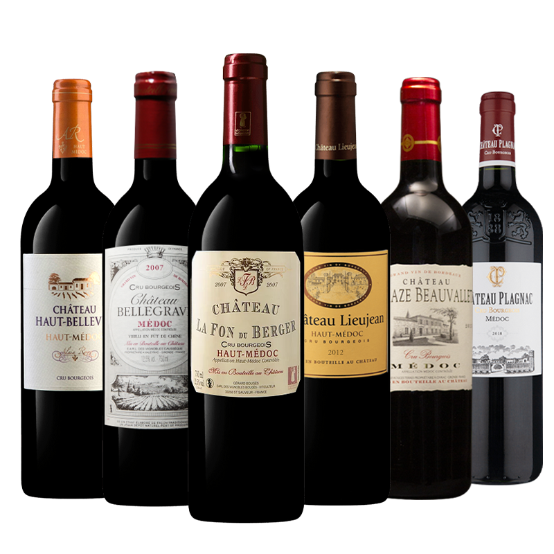 超值中级庄系列丨法国上梅多克中级庄进口干红葡萄酒整箱礼盒装
