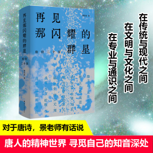 景凯旋 唐诗二十家 著 南京大学出版 9787305248467 再见那闪耀 社 群星