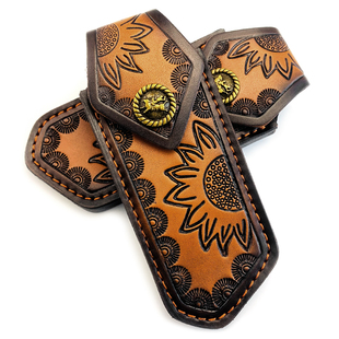 刀鞘/刀套牛皮 瑞士军刀折刀 头层牛皮刀套 真皮刀鞘 折叠刀皮鞘