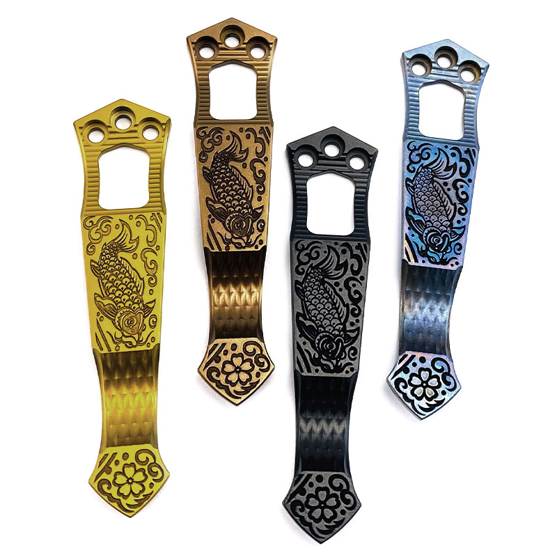 蝴蝶背夹Ti2Steel Flame钢火联名背夹 Ti2爱默生三孔锦鲤夹图片