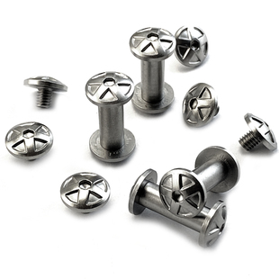 刀柄螺丝 子母螺丝钉不锈钢梅花头钉刀具铆钉折叠刀主轴螺丝 对锁